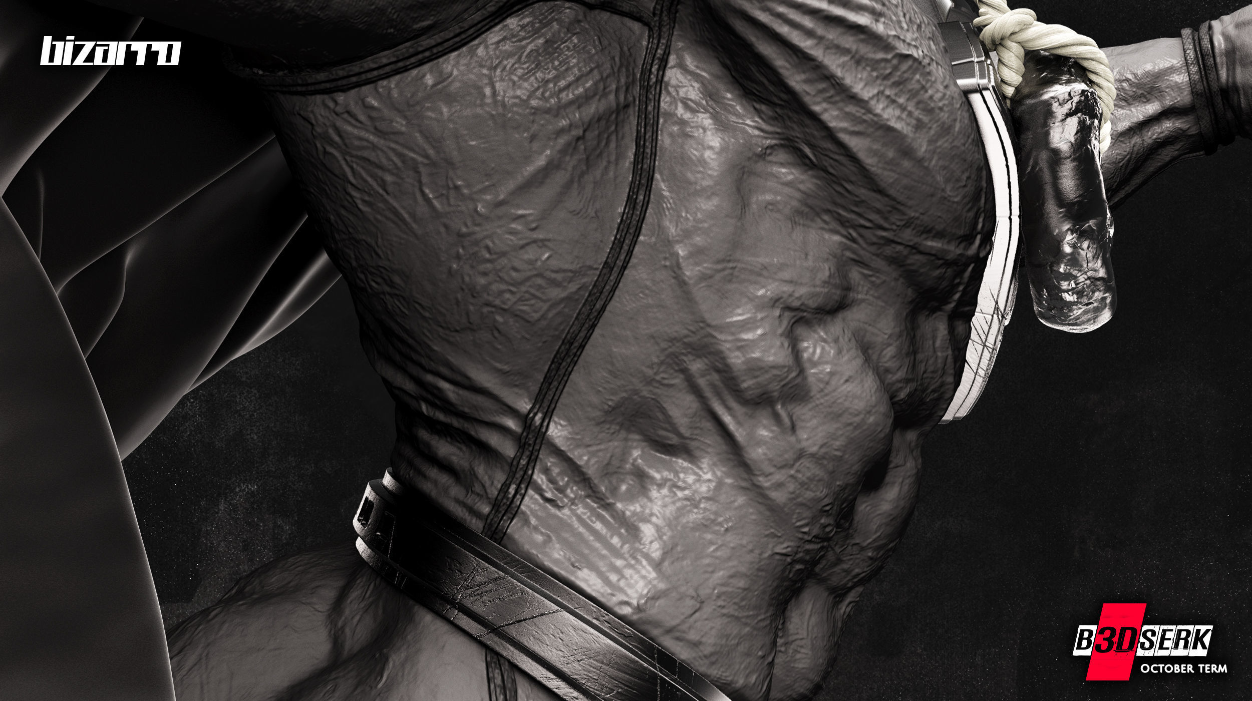 B3DSERK October term 2022 Bizarro Sculpture ready for printing 3D print model_17