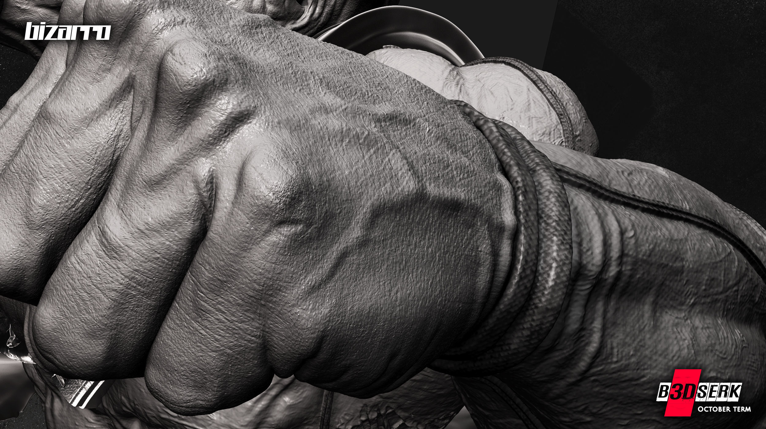 B3DSERK October term 2022 Bizarro Sculpture ready for printing 3D print model_9