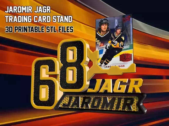 Jaromir Jagr Trading Card Stand 3D print model