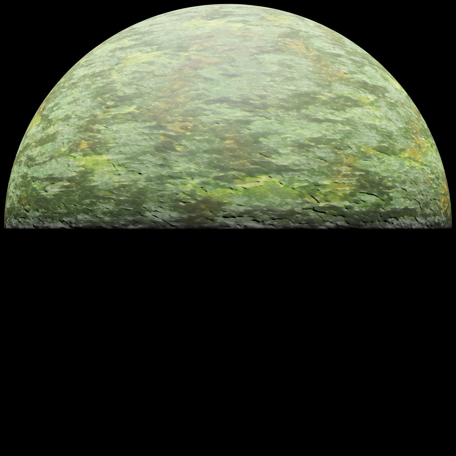 Rough mossy bark - 4K PBR BRDF material Texture_4