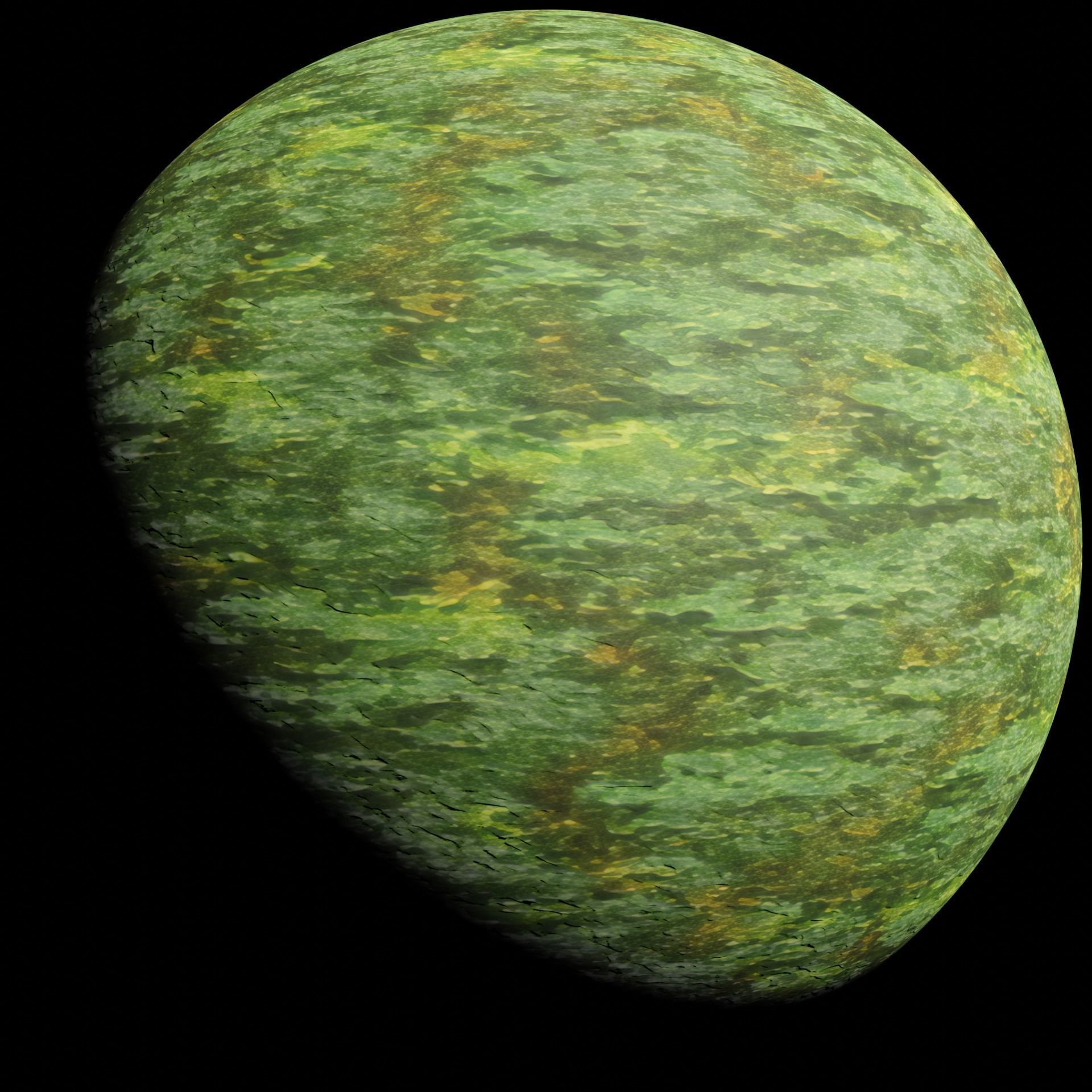 Rough mossy bark - 4K PBR BRDF material Texture_1