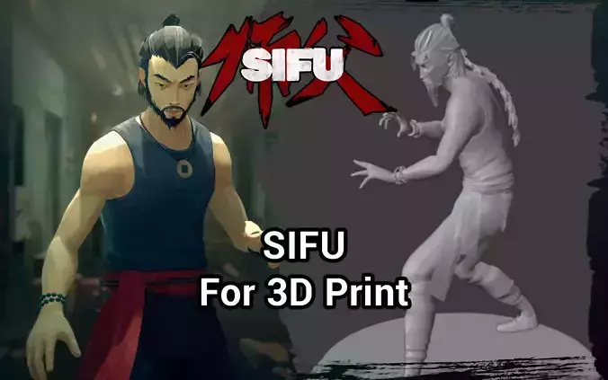 SIFU game character 3D print model