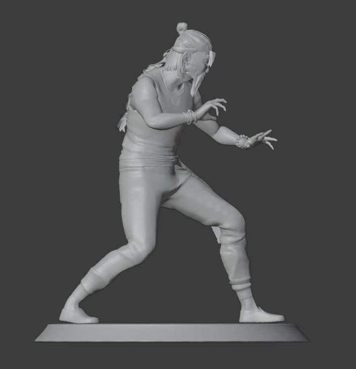 SIFU game character 3D print model_5