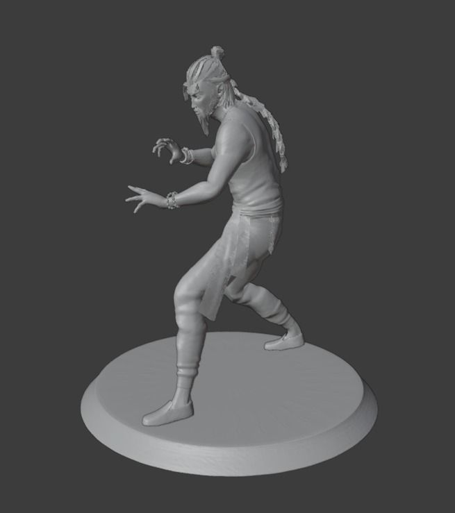 SIFU game character 3D print model_12