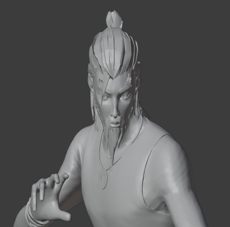 SIFU game character 3D print model_6