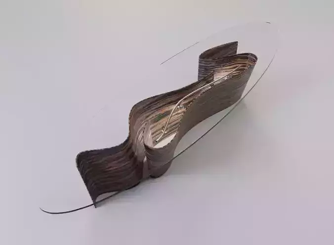 Wavy Glass table