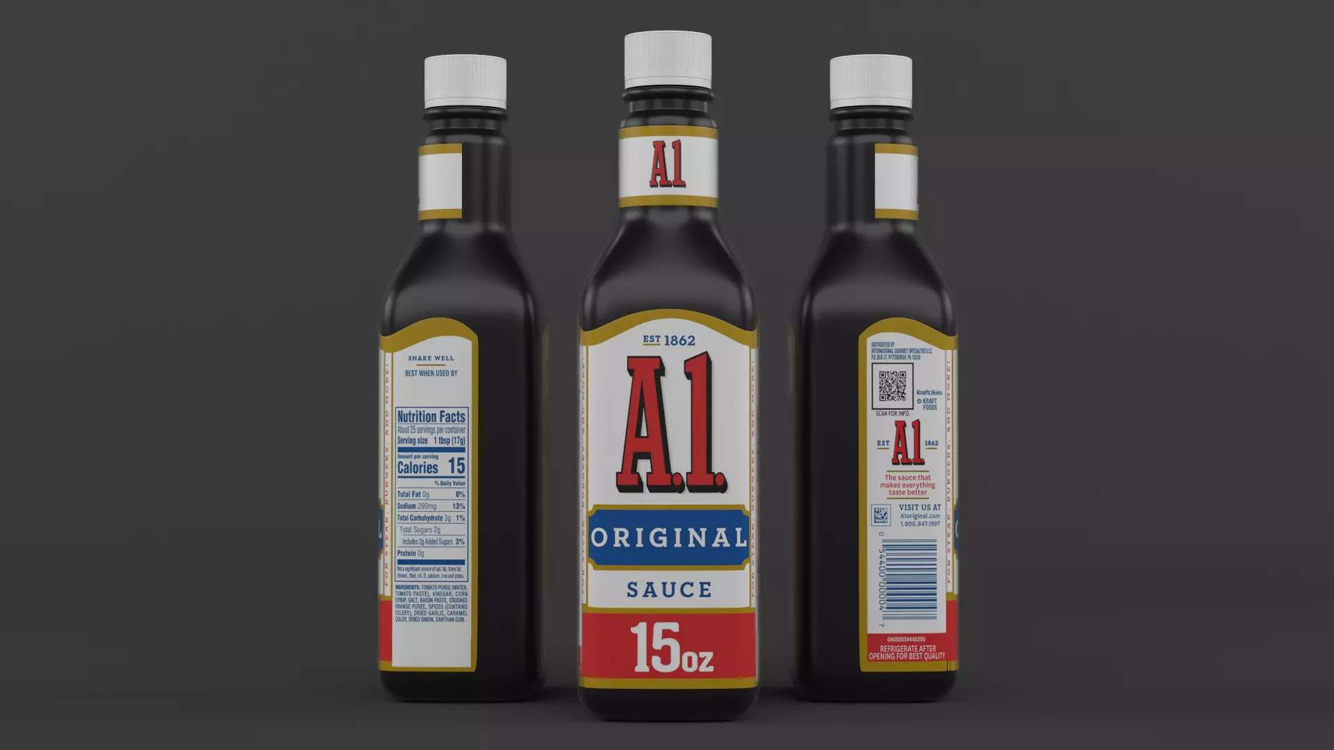 Sauce Bottle 3D model