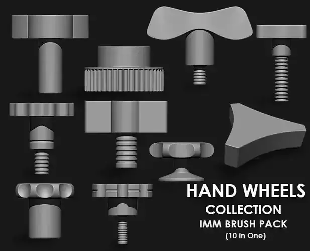 Hand Wheels Collection Imm Brush Pack 10 in one