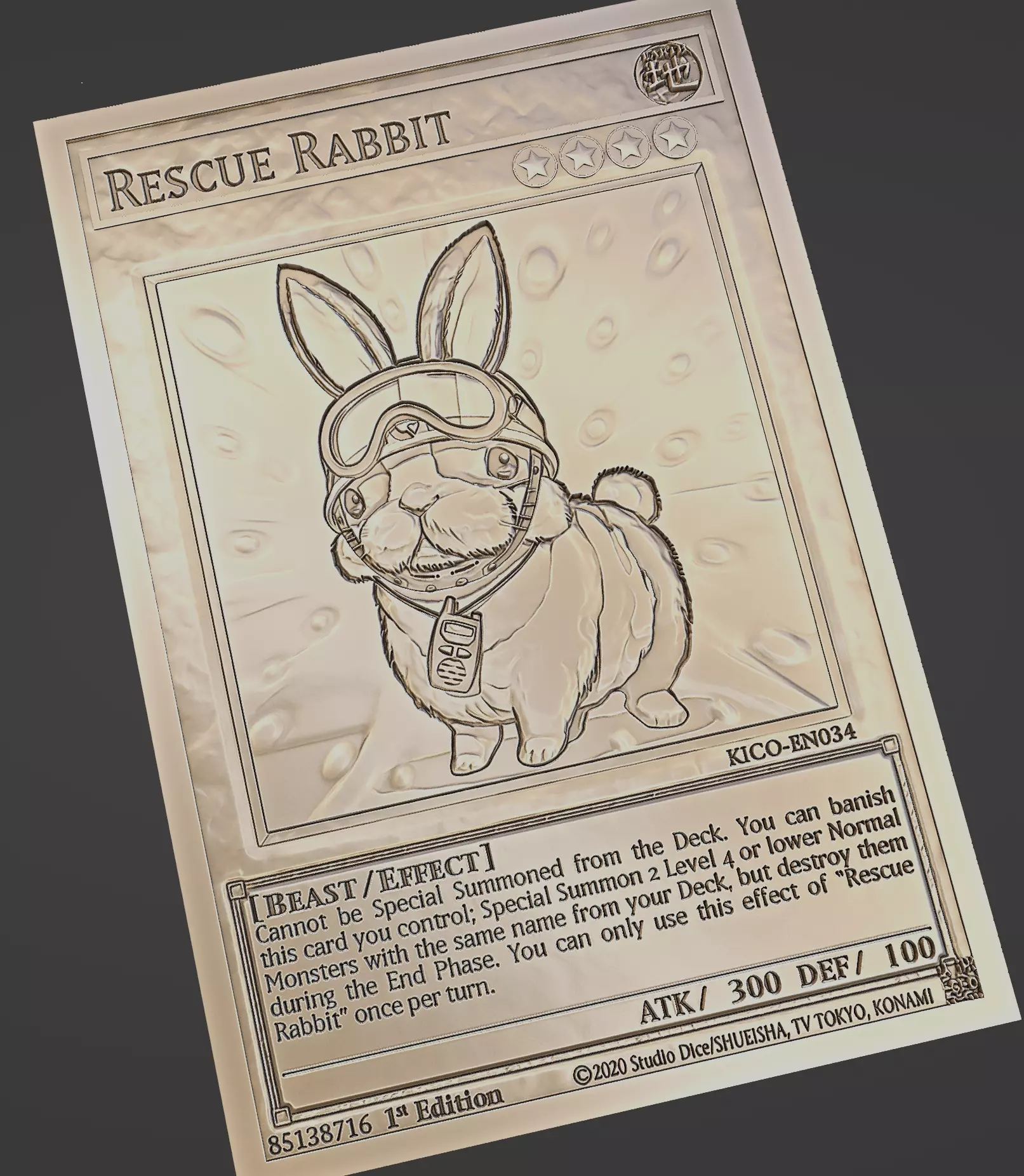 rescue rabbit - yugioh Free 3D print model