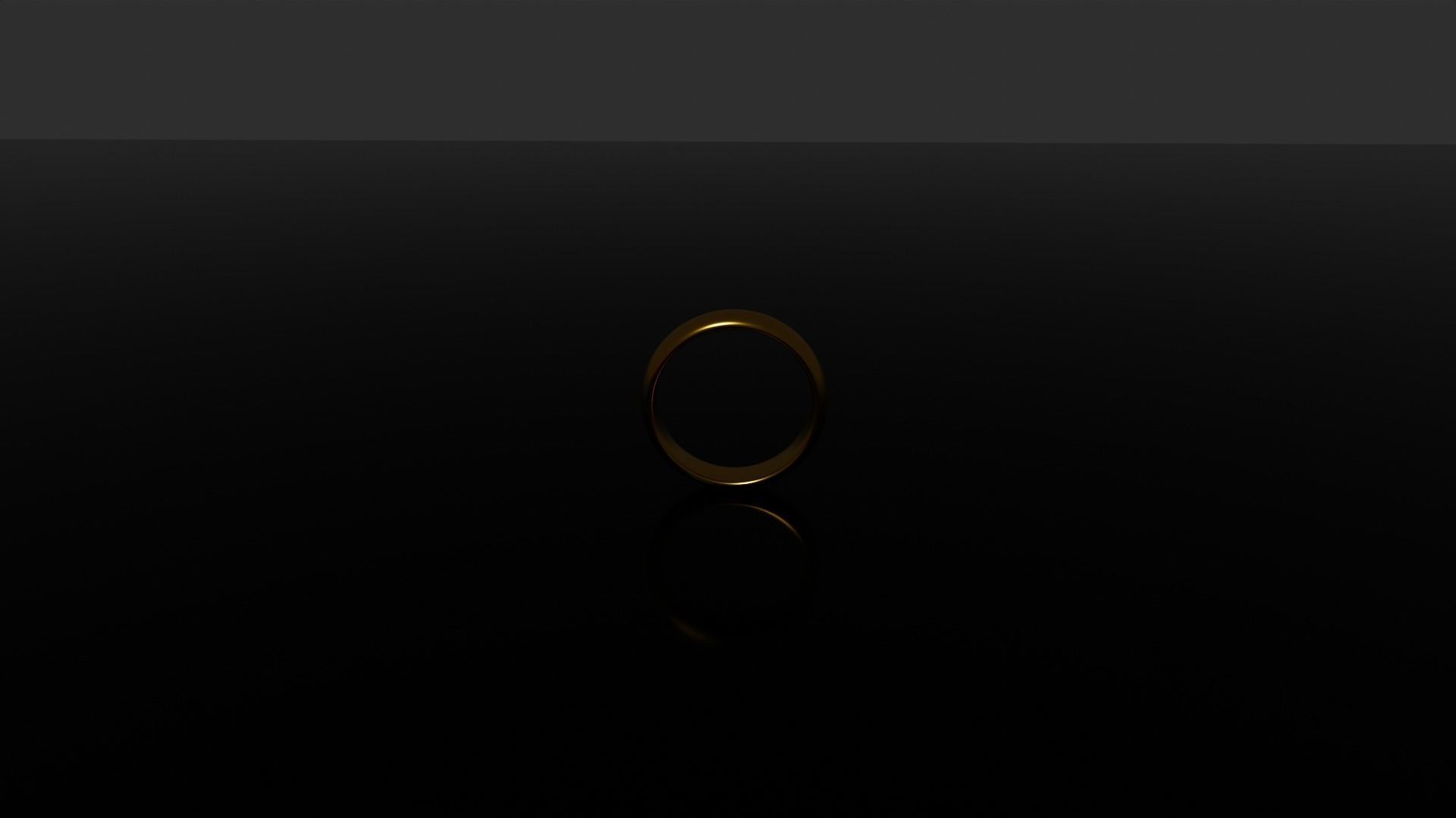Golden ring Free 3D model_1