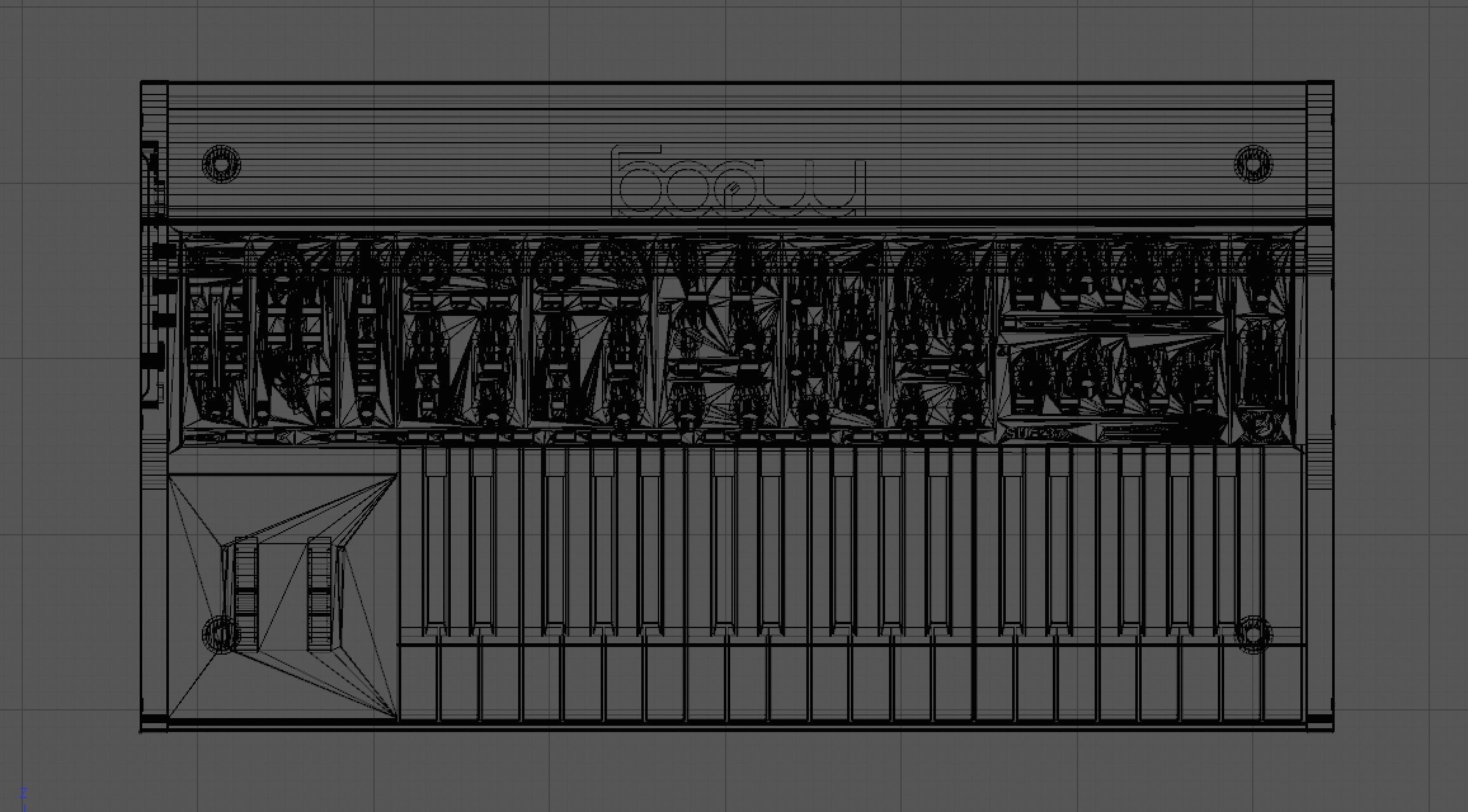 Moog Subsequent 37 Analog Synthesizer 3D model_7
