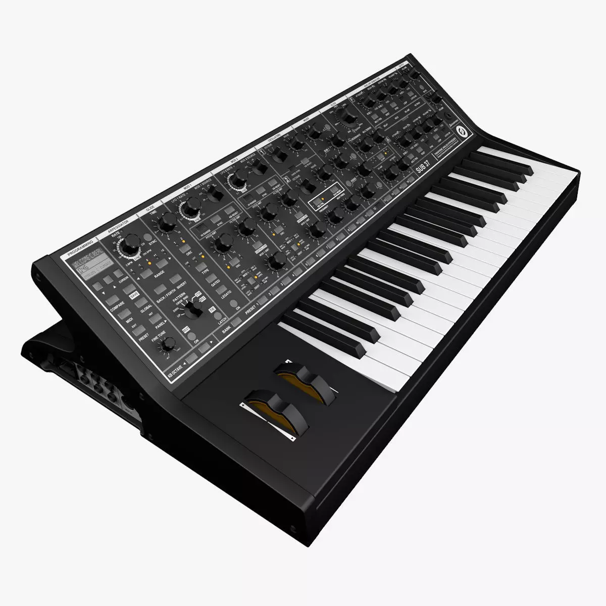 Moog Subsequent 37 Analog Synthesizer 3D model_0