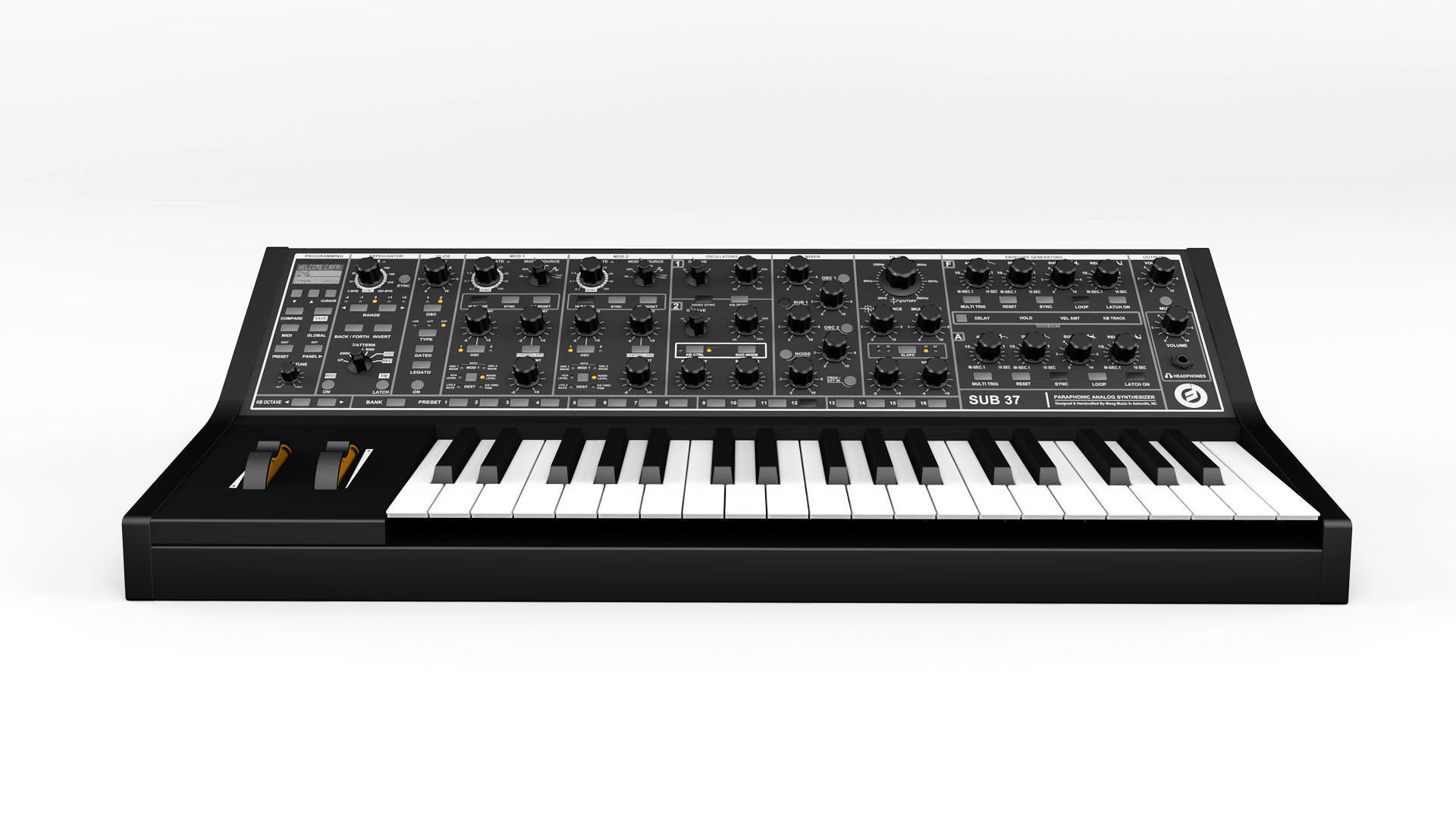 Moog Subsequent 37 Analog Synthesizer 3D model_2