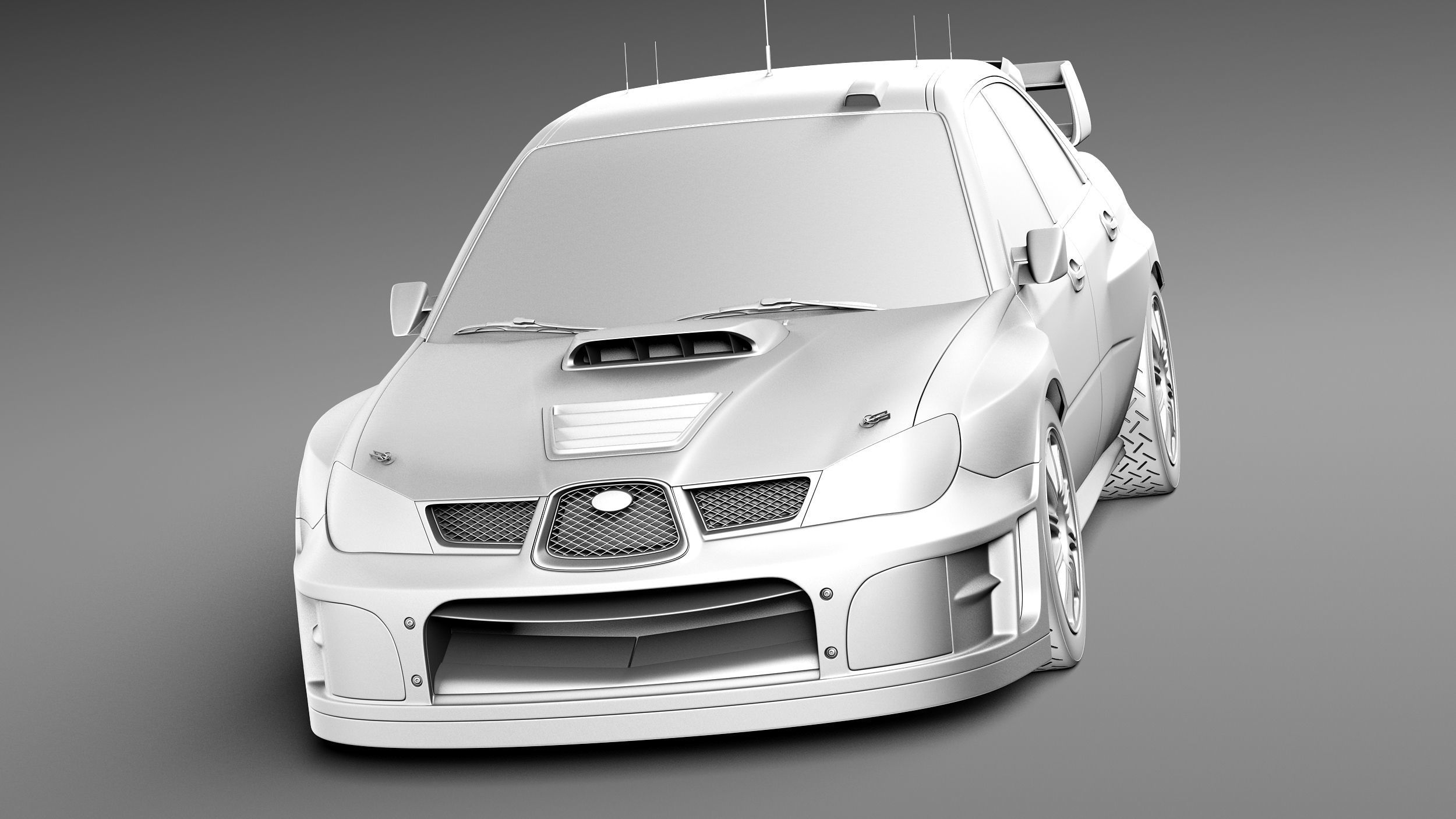 Subaru Impreza STi WRC 2006 3D model_9