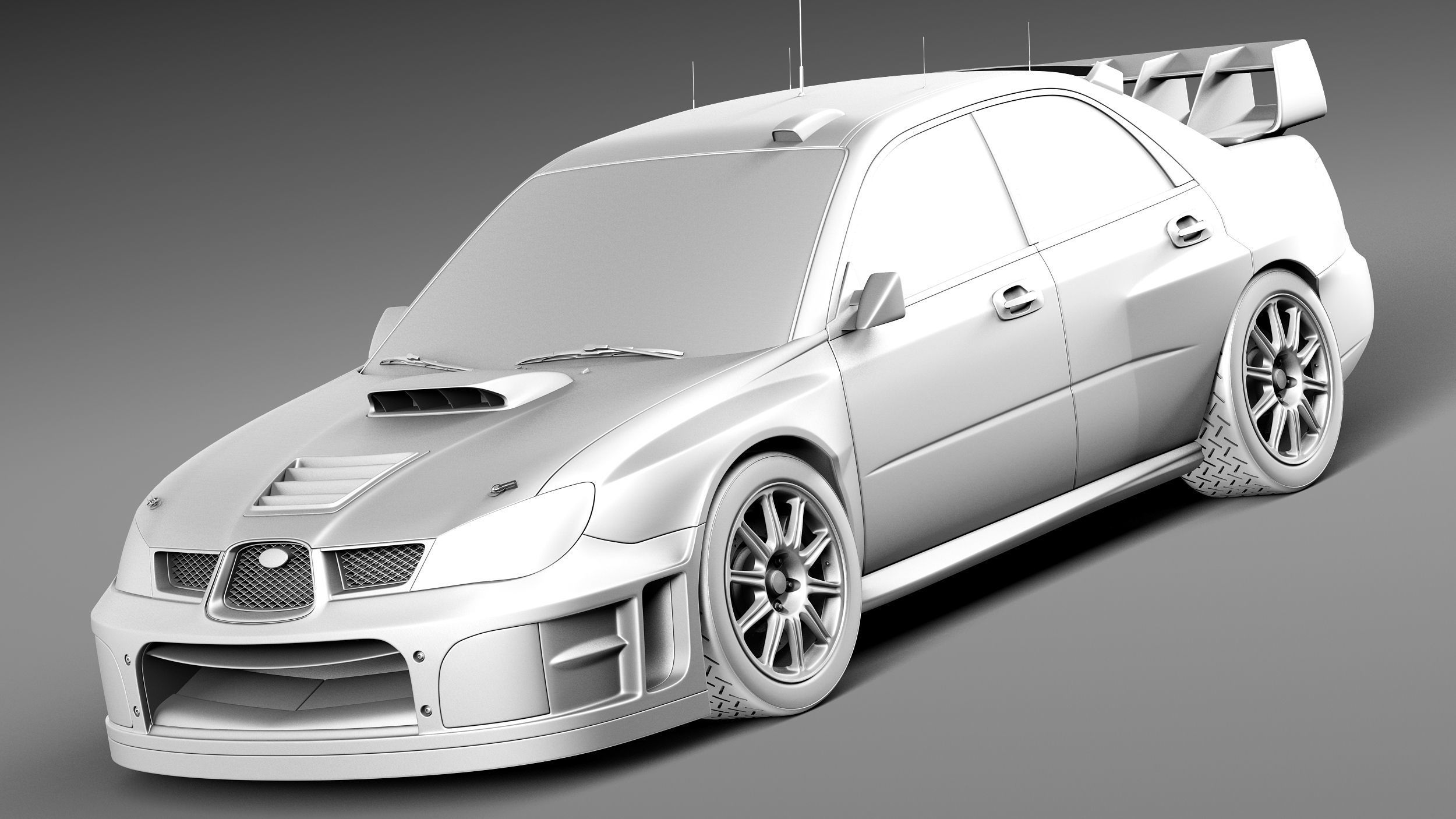 Subaru Impreza STi WRC 2006 3D model_8