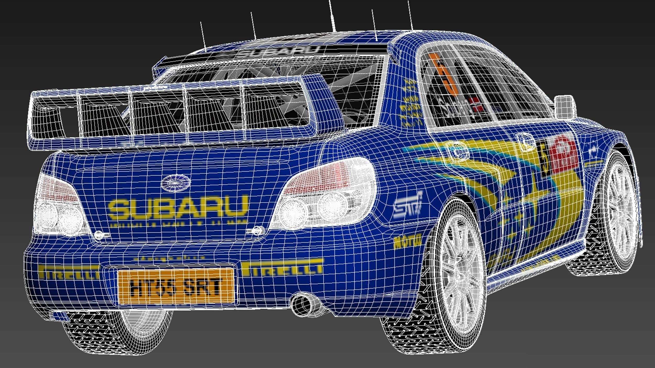 Subaru Impreza STi WRC 2006 3D model_18