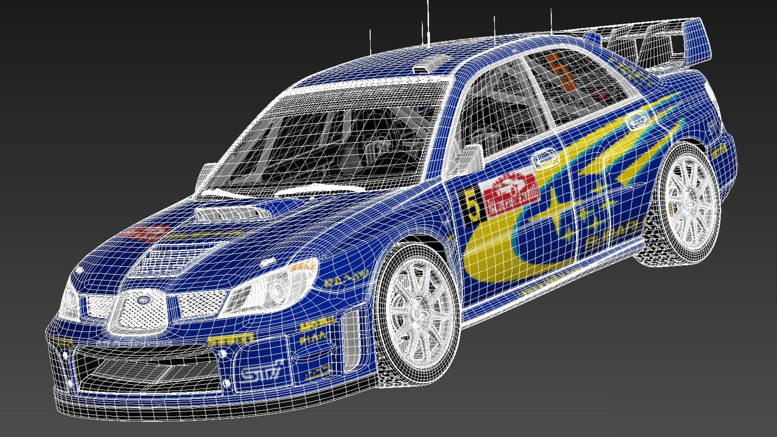 Subaru Impreza STi WRC 2006 3D model_17