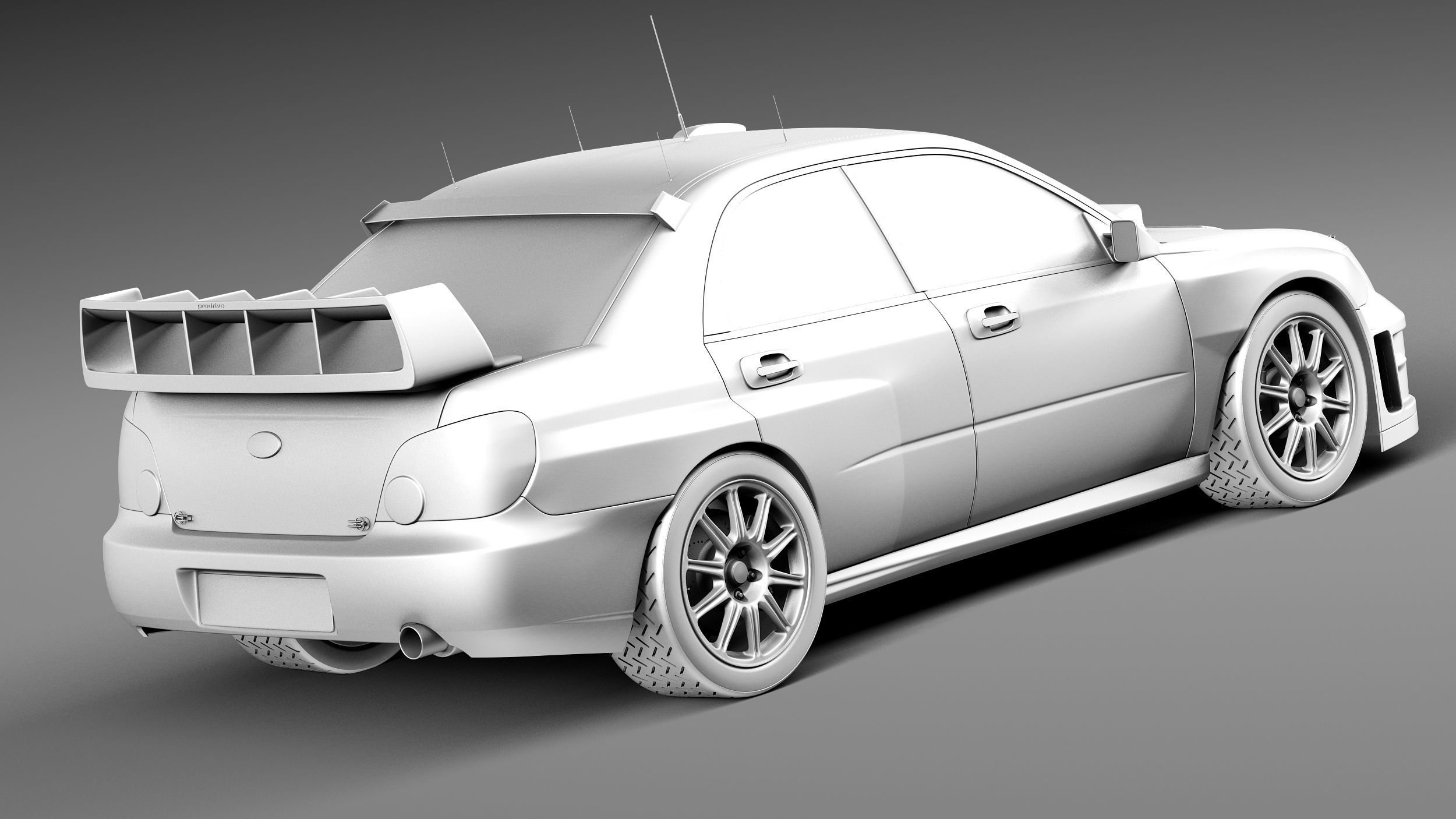 Subaru Impreza STi WRC 2006 3D model_12
