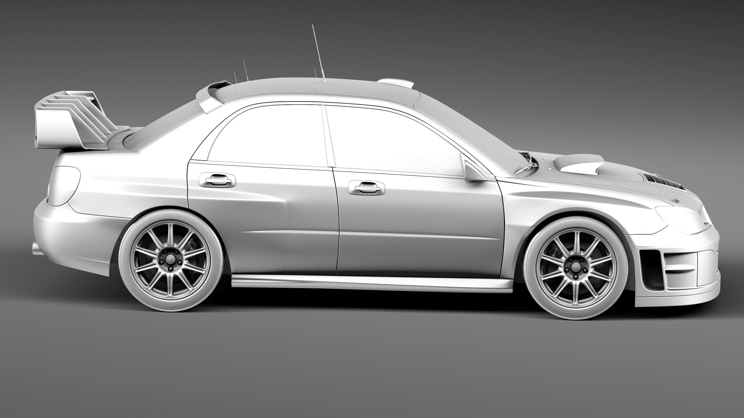 Subaru Impreza STi WRC 2006 3D model_14