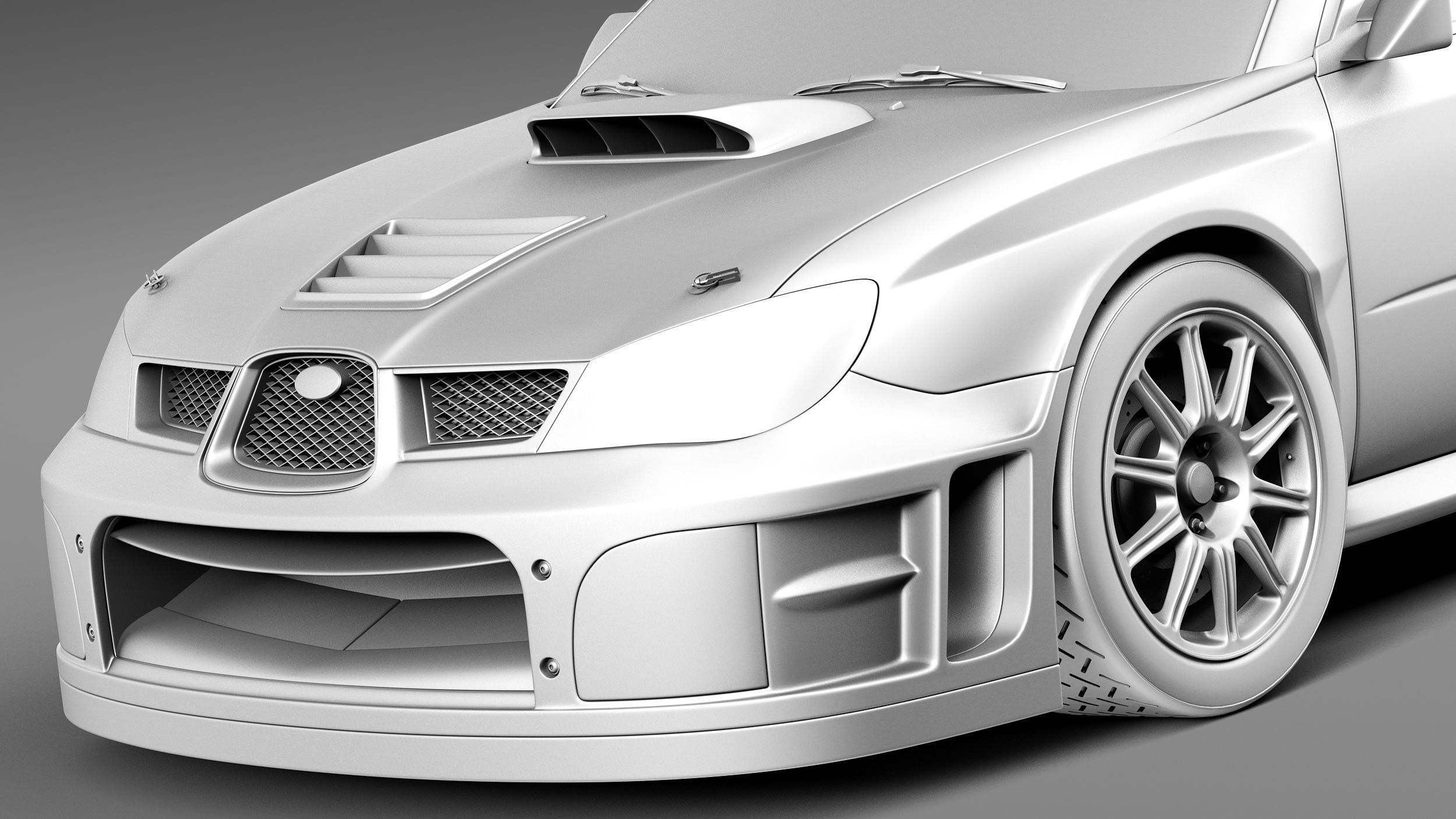 Subaru Impreza STi WRC 2006 3D model_10