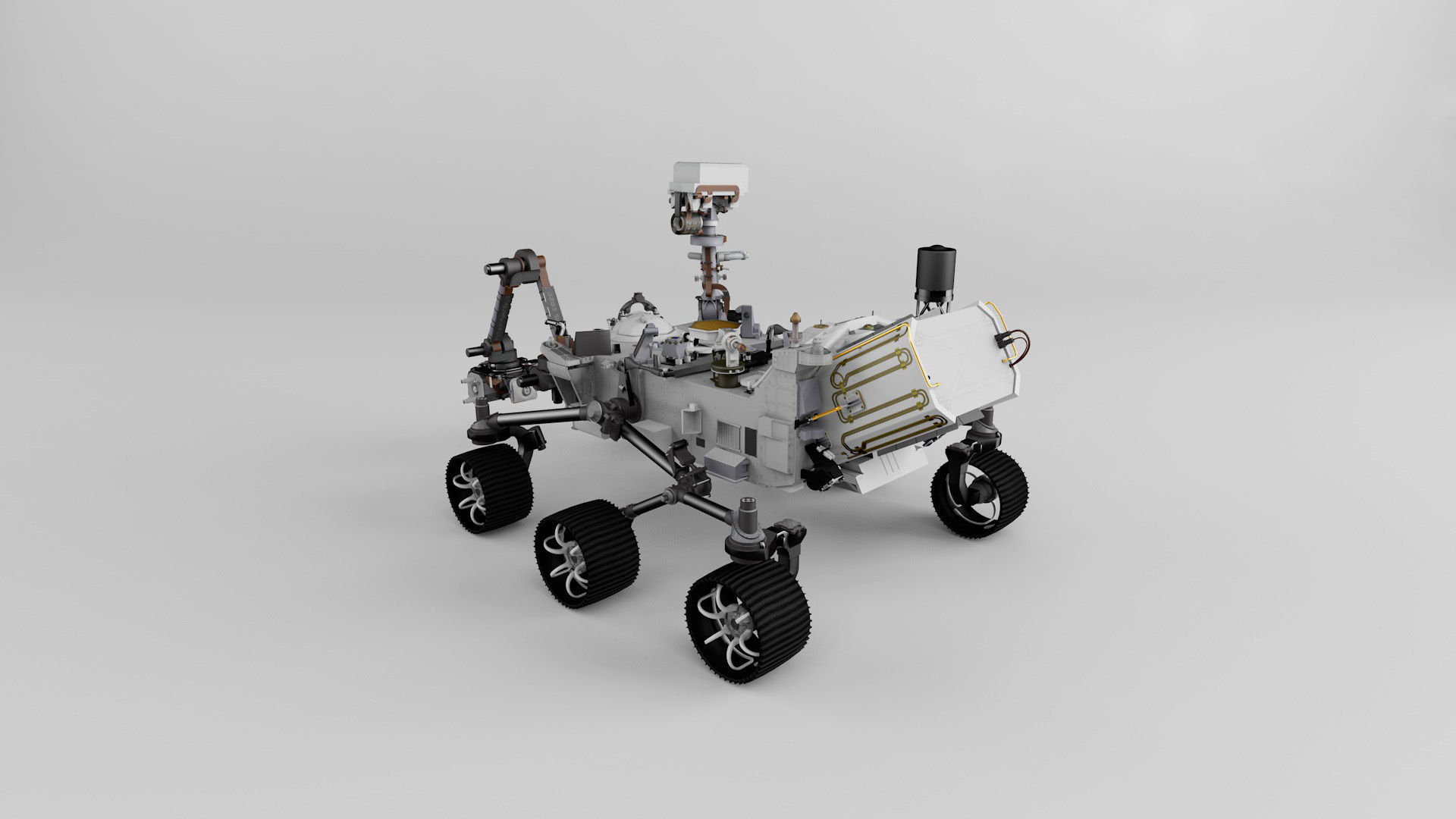 Curiosity Rover Perseverance Mars Rover 3D model_2