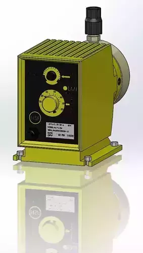 Chemical Dosing Metering pump LMI Milton Roy Free 3D model