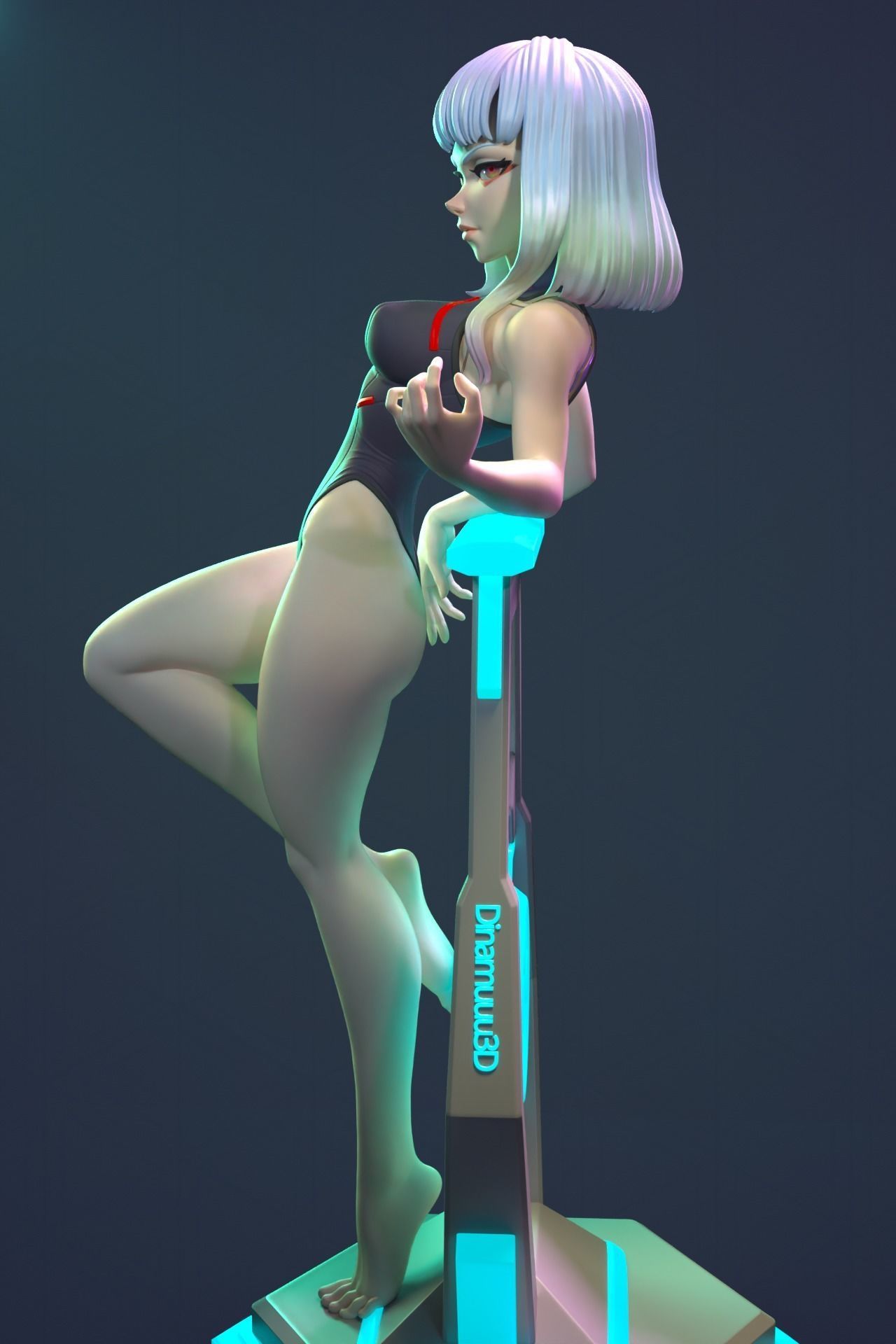 Lucy Cyberpunk Edgerunners Multi Versions SFW NSFW STL 3D print model_5
