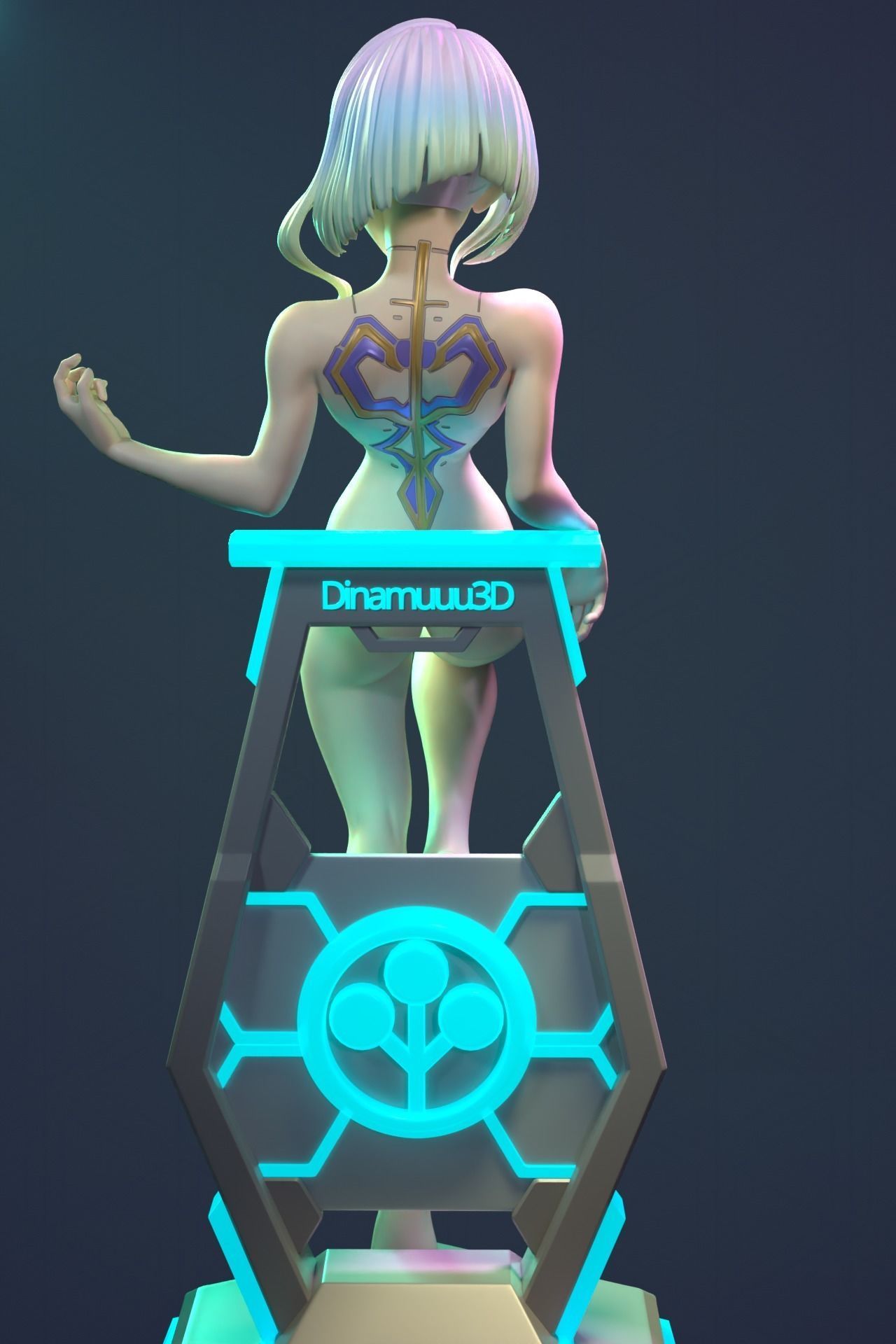 Lucy Cyberpunk Edgerunners Multi Versions SFW NSFW STL 3D print model_6