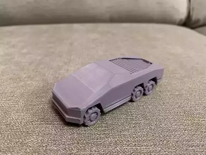 Cybertruck with sliding bed cover 3D print model