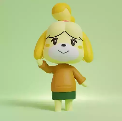 ANIMAL CROSSING - ISABELLE - POSE 1 3D print model