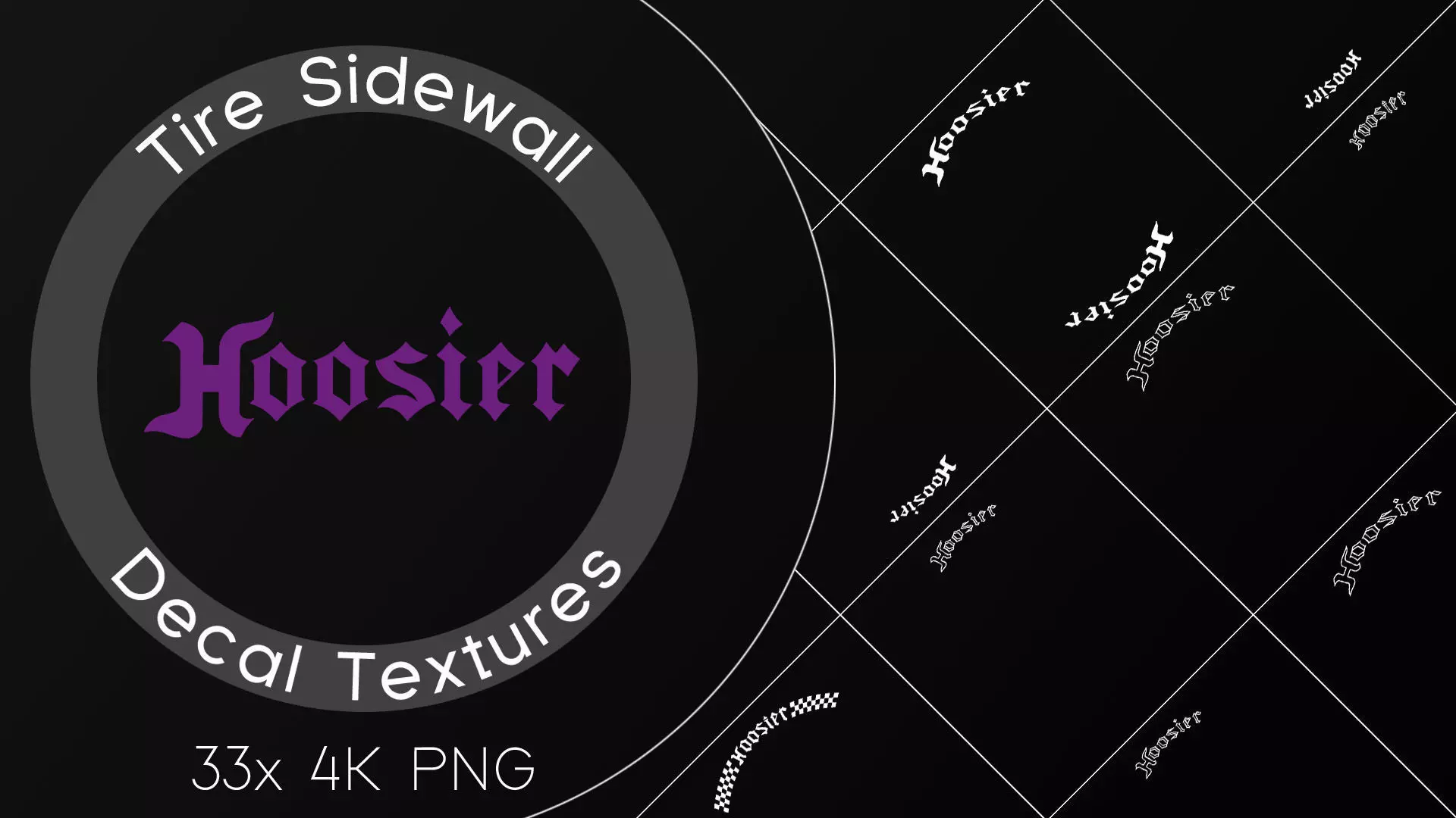 33x Hoosier Racing tire sidewall 4K PNG decals Texture_0