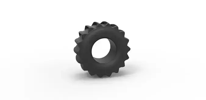 Dirt dragster rear tire 5 Scale 1 to 25