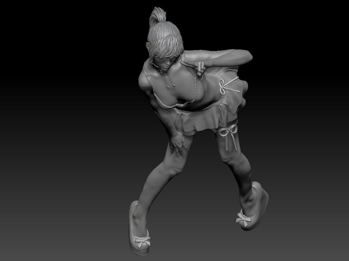 KAWAII GIRL 1 3D print model_3