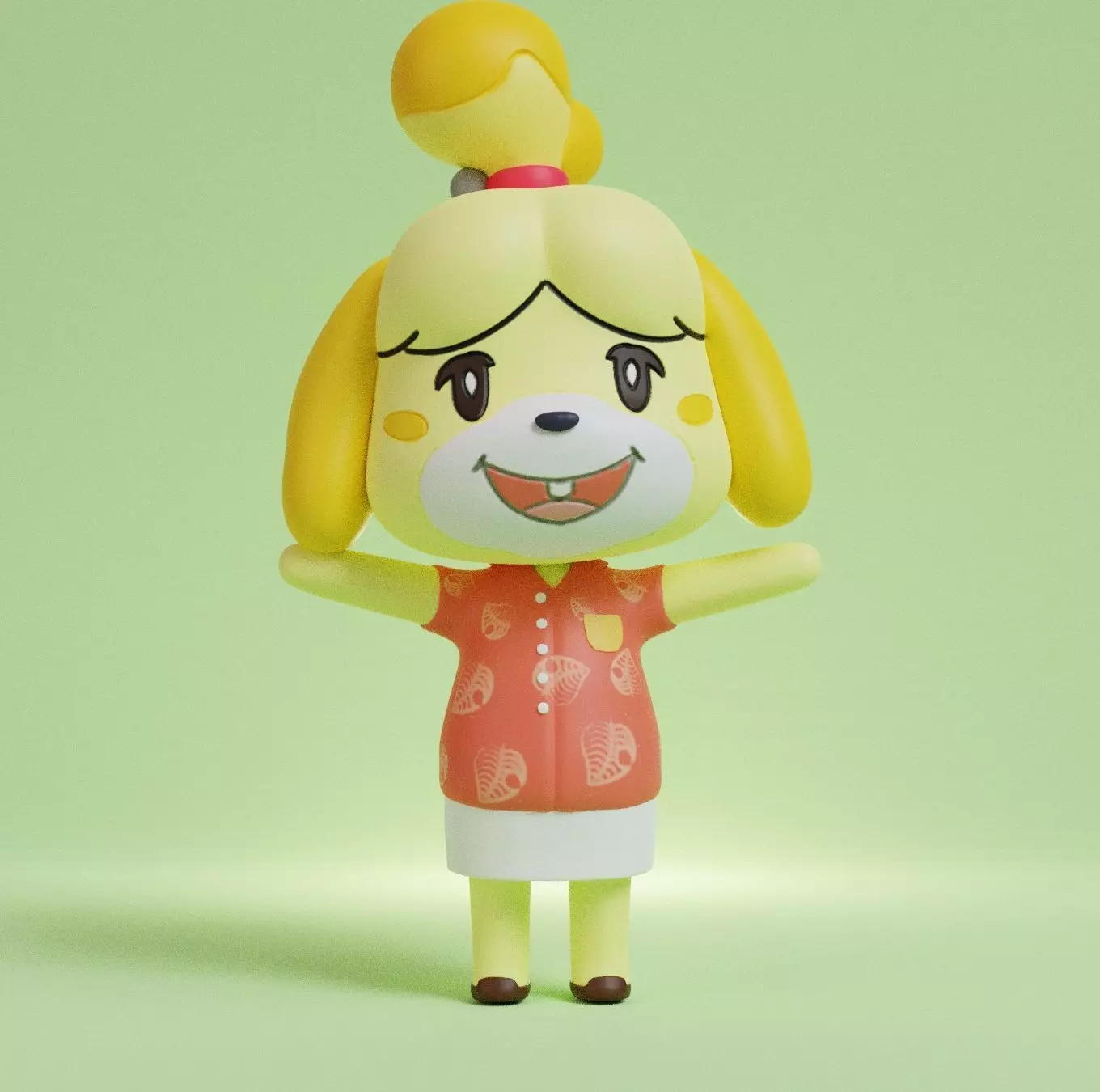 ANIMAL CROSSING - ISABELLE - POSE 2 3D print model