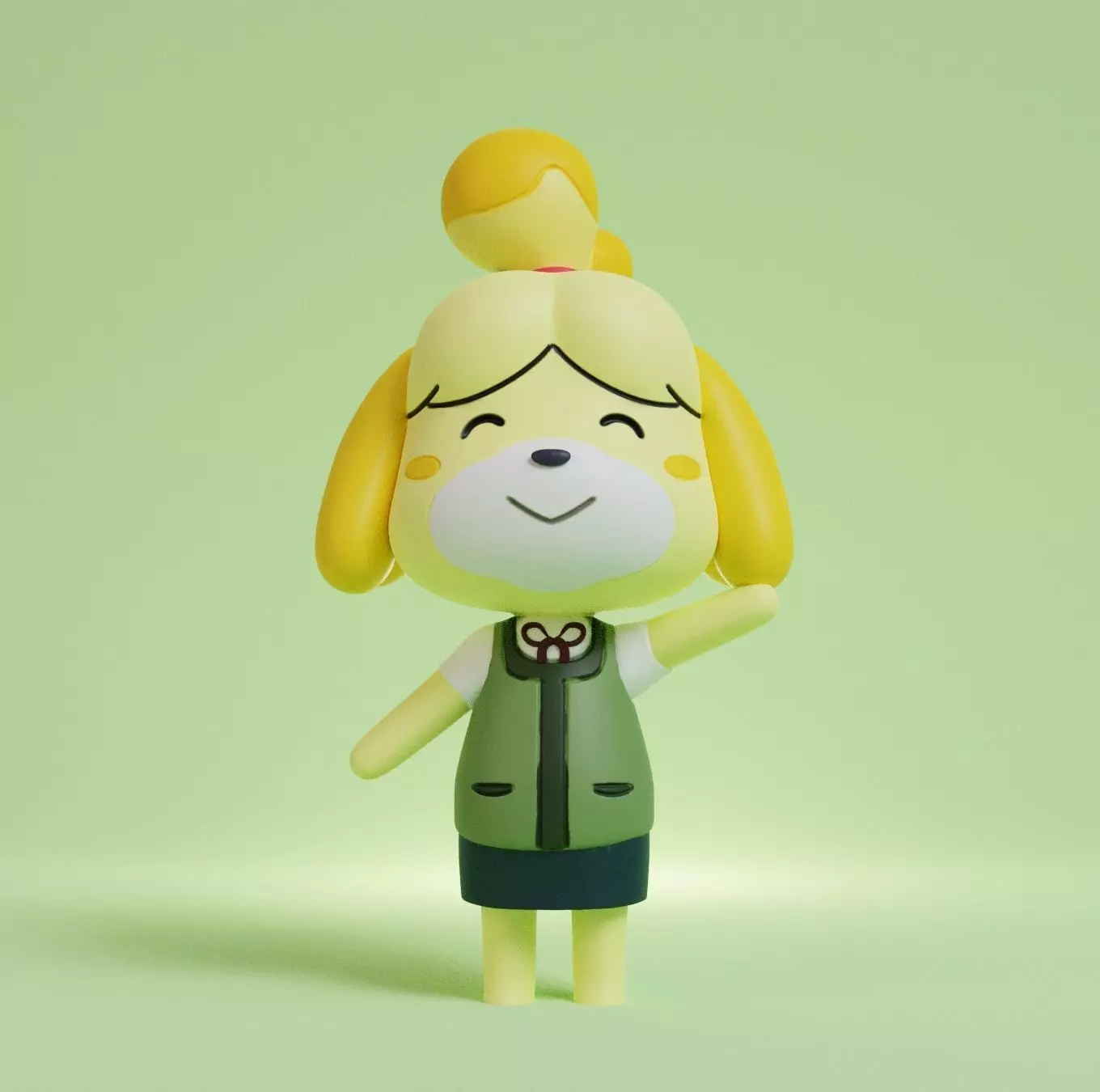 ANIMAL CROSSING - ISABELLE - POSE 3 Free 3D print model