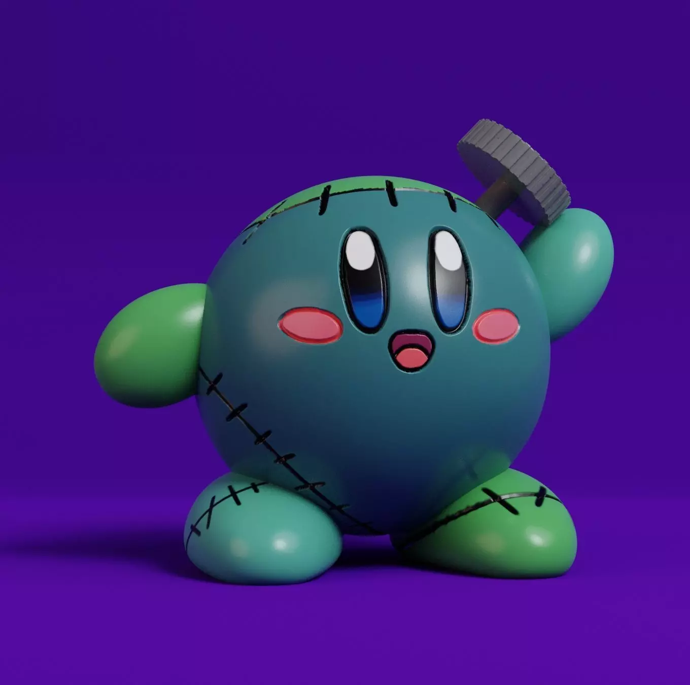 KIRBY - FRANKENSTEIN - HALLOWEEN Free 3D print model
