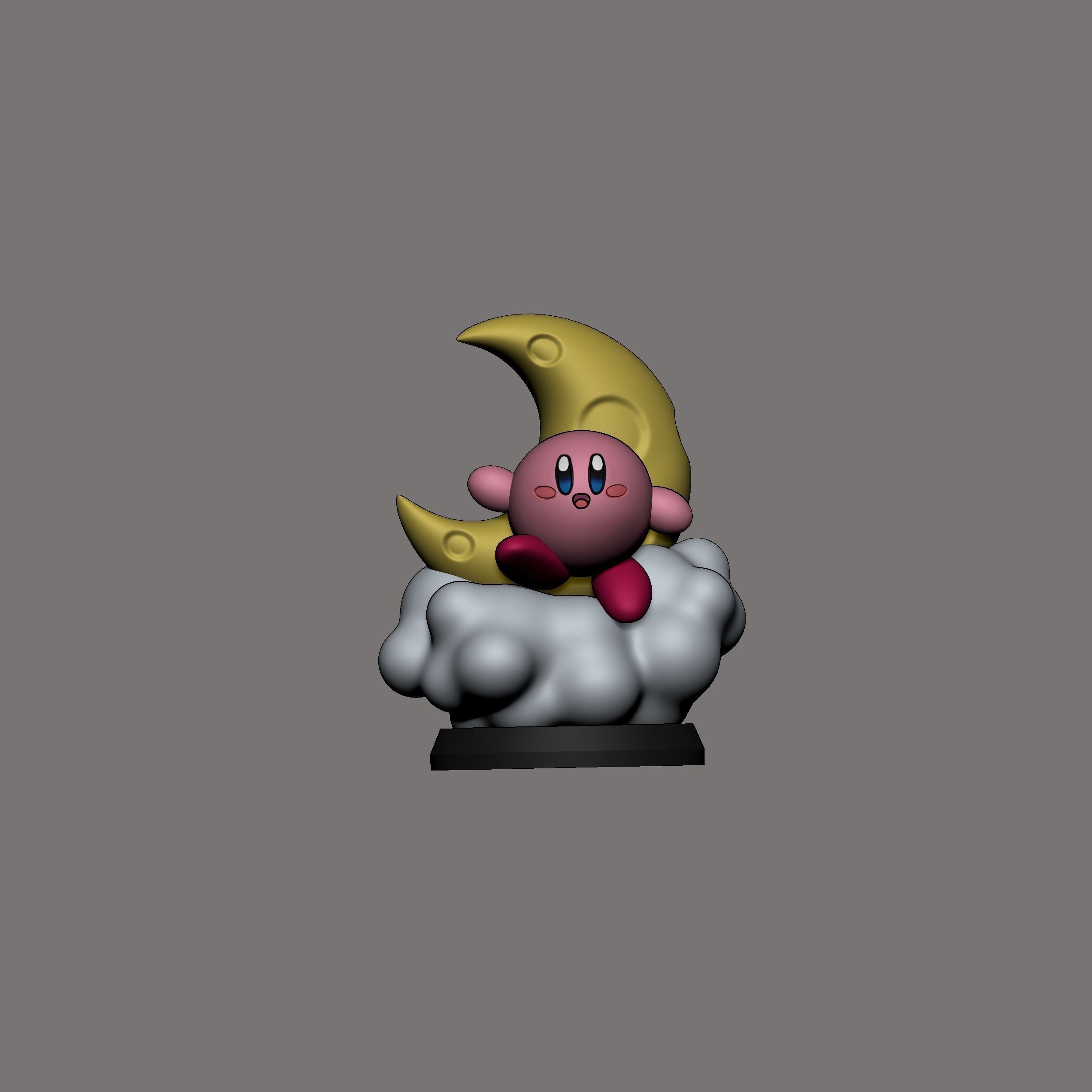 KIRBY MOON FIGURE 3D print model_4