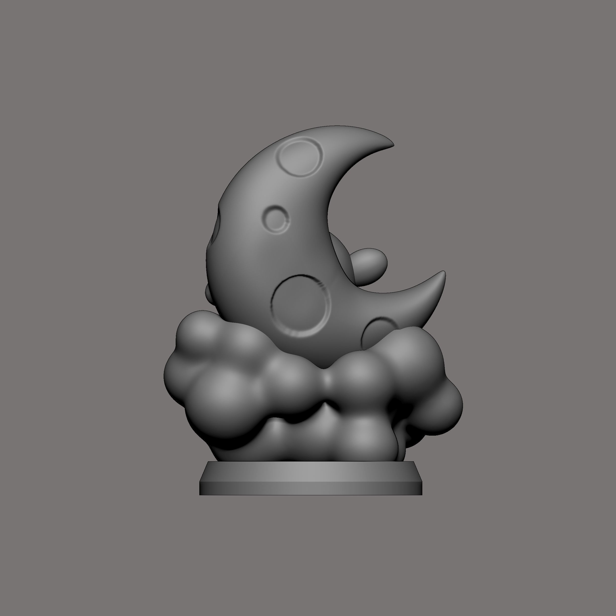 KIRBY MOON FIGURE 3D print model_2