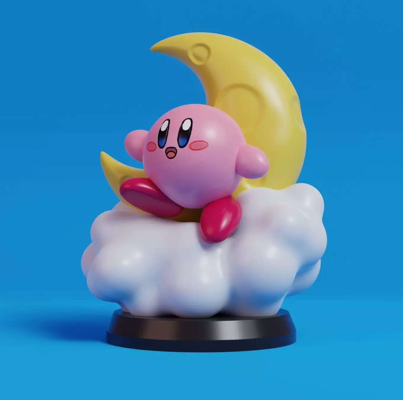 KIRBY MOON FIGURE 3D print model_0