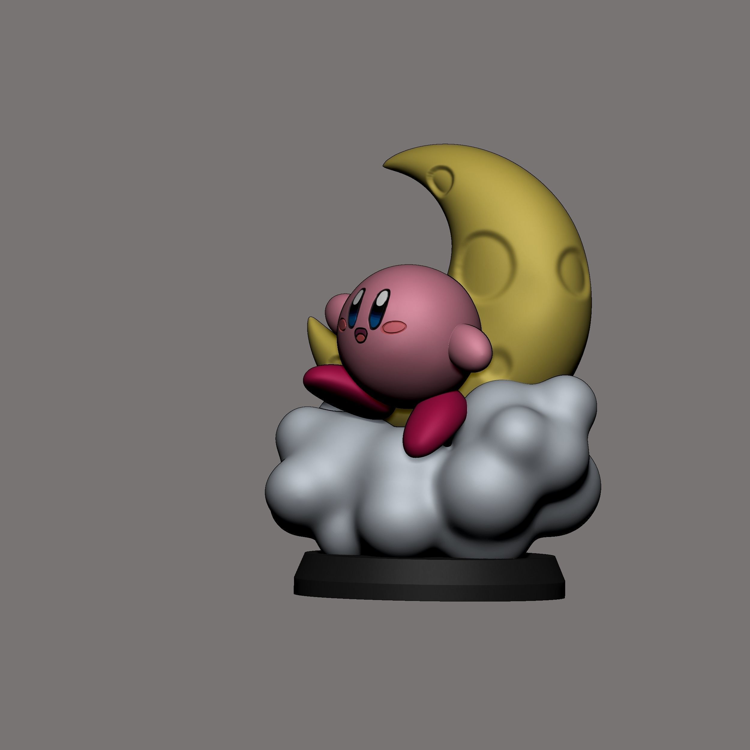 KIRBY MOON FIGURE 3D print model_7