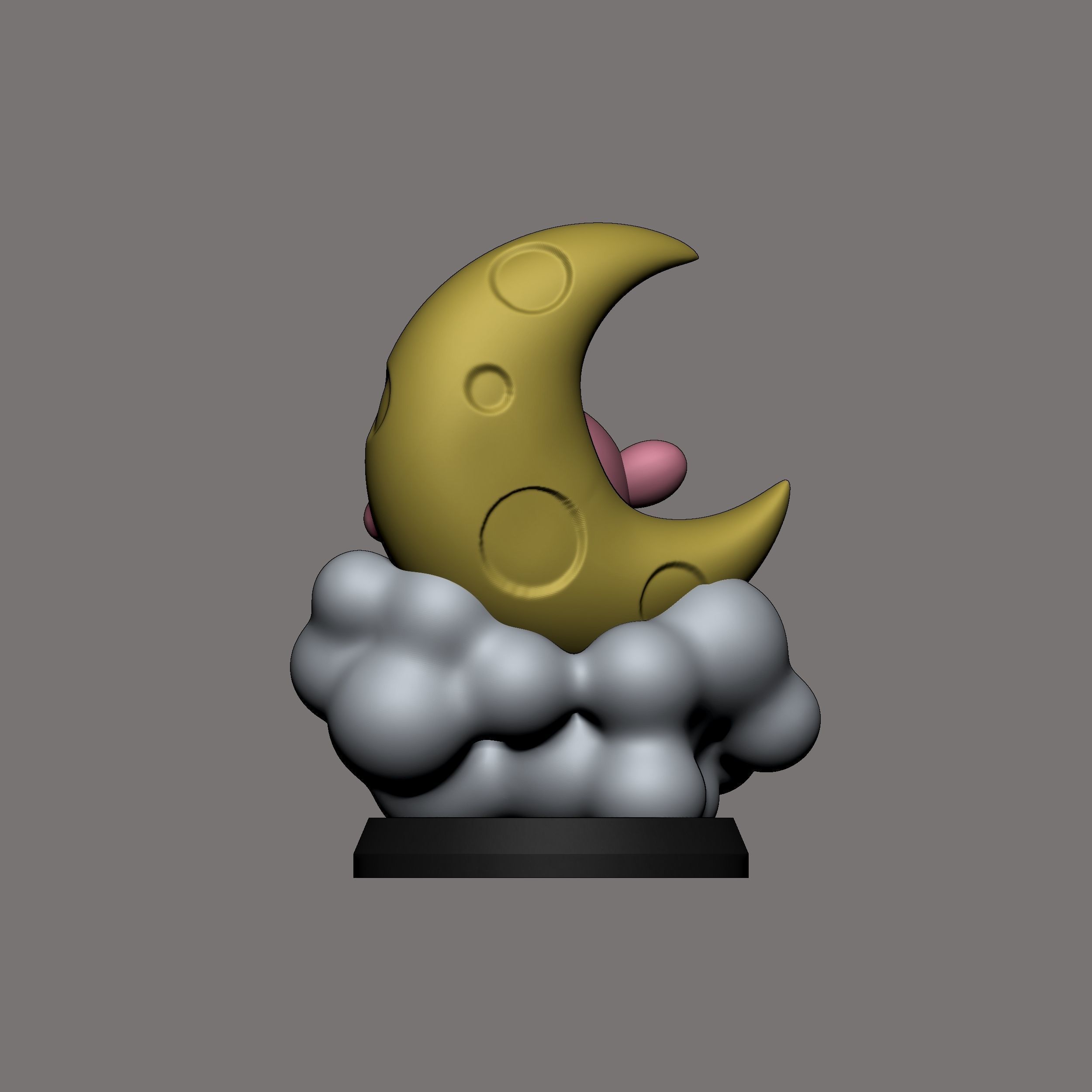 KIRBY MOON FIGURE 3D print model_6