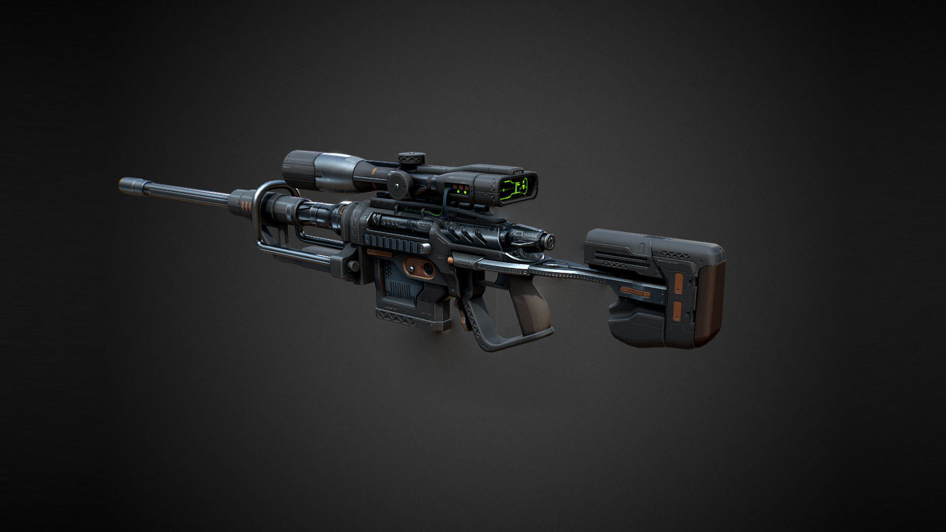 Military Weapons  SRR 3D Models 3D model_2