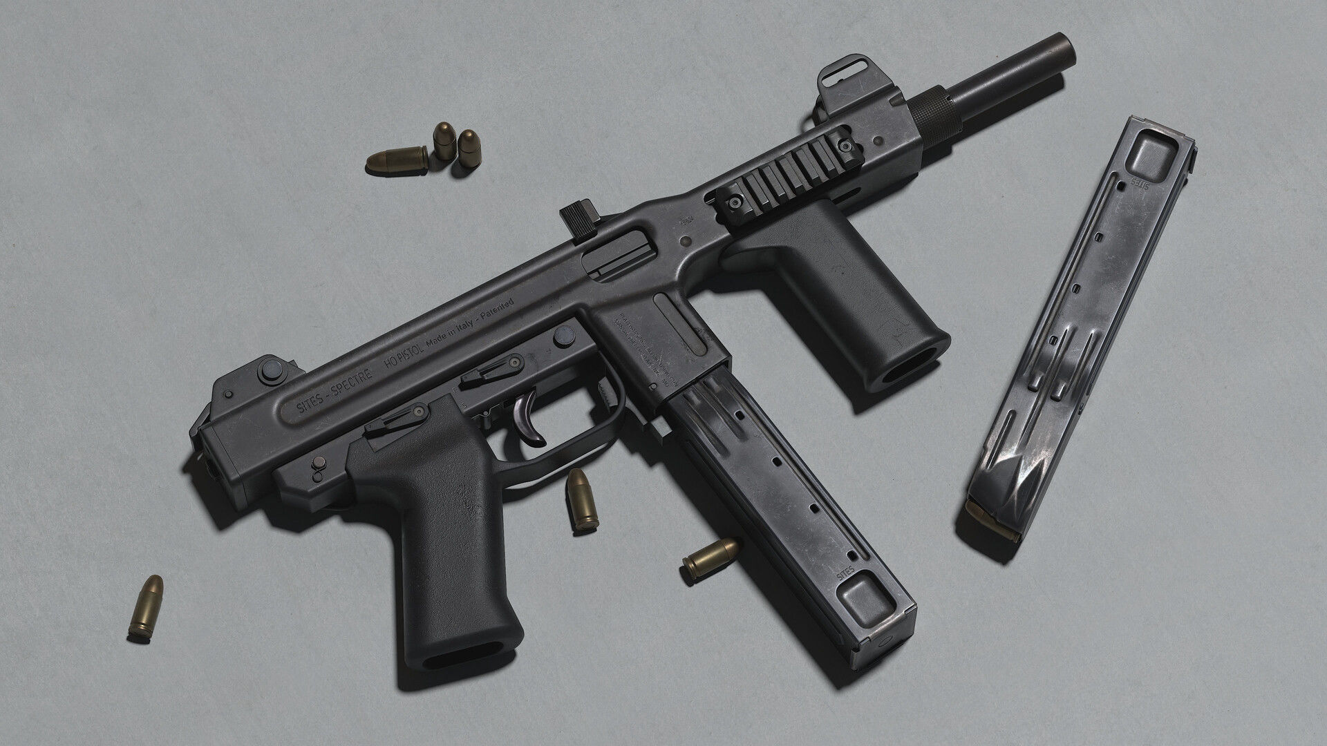 M4 Spectre Low-poly 3D model_7