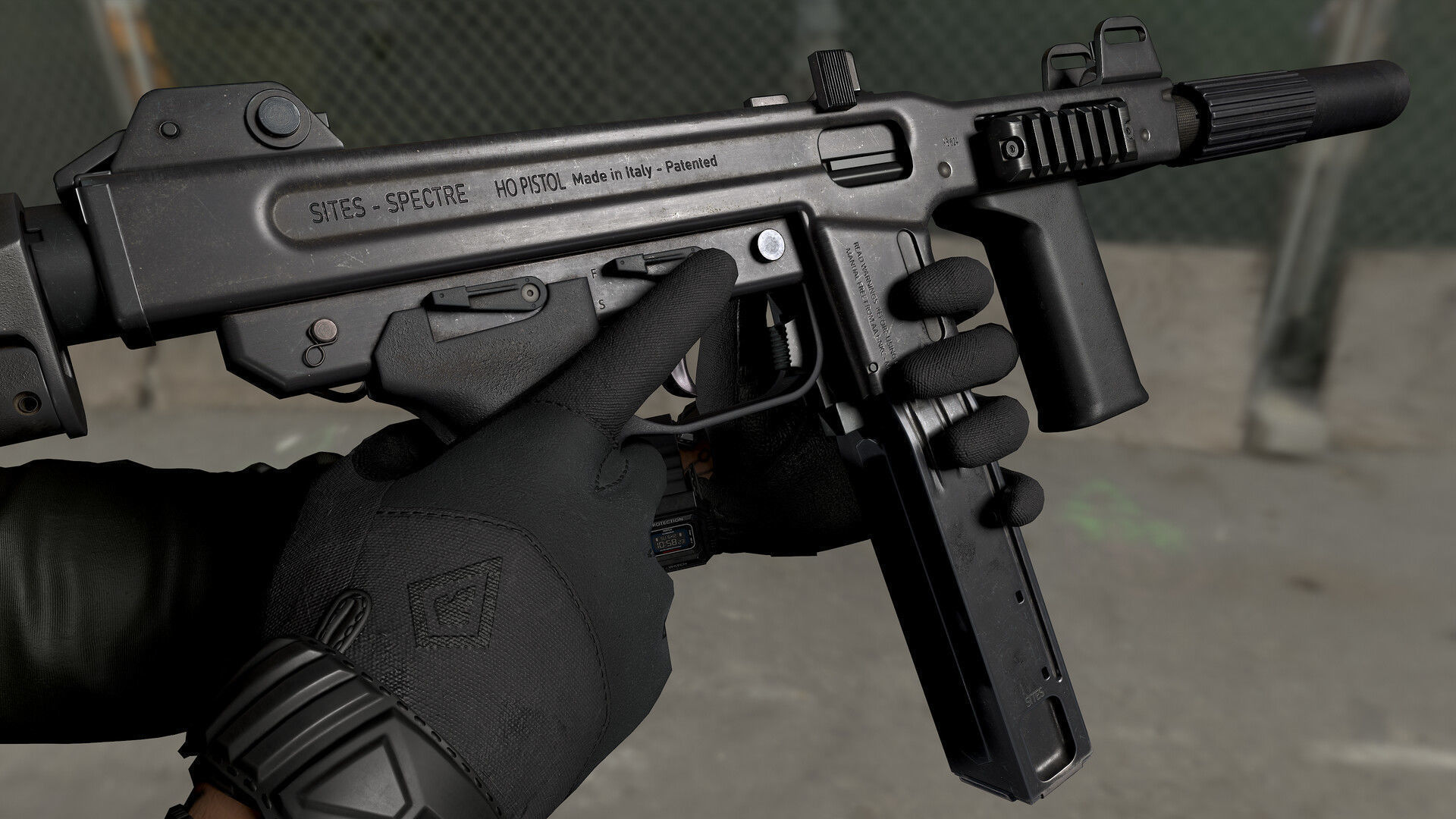 M4 Spectre Low-poly 3D model_12