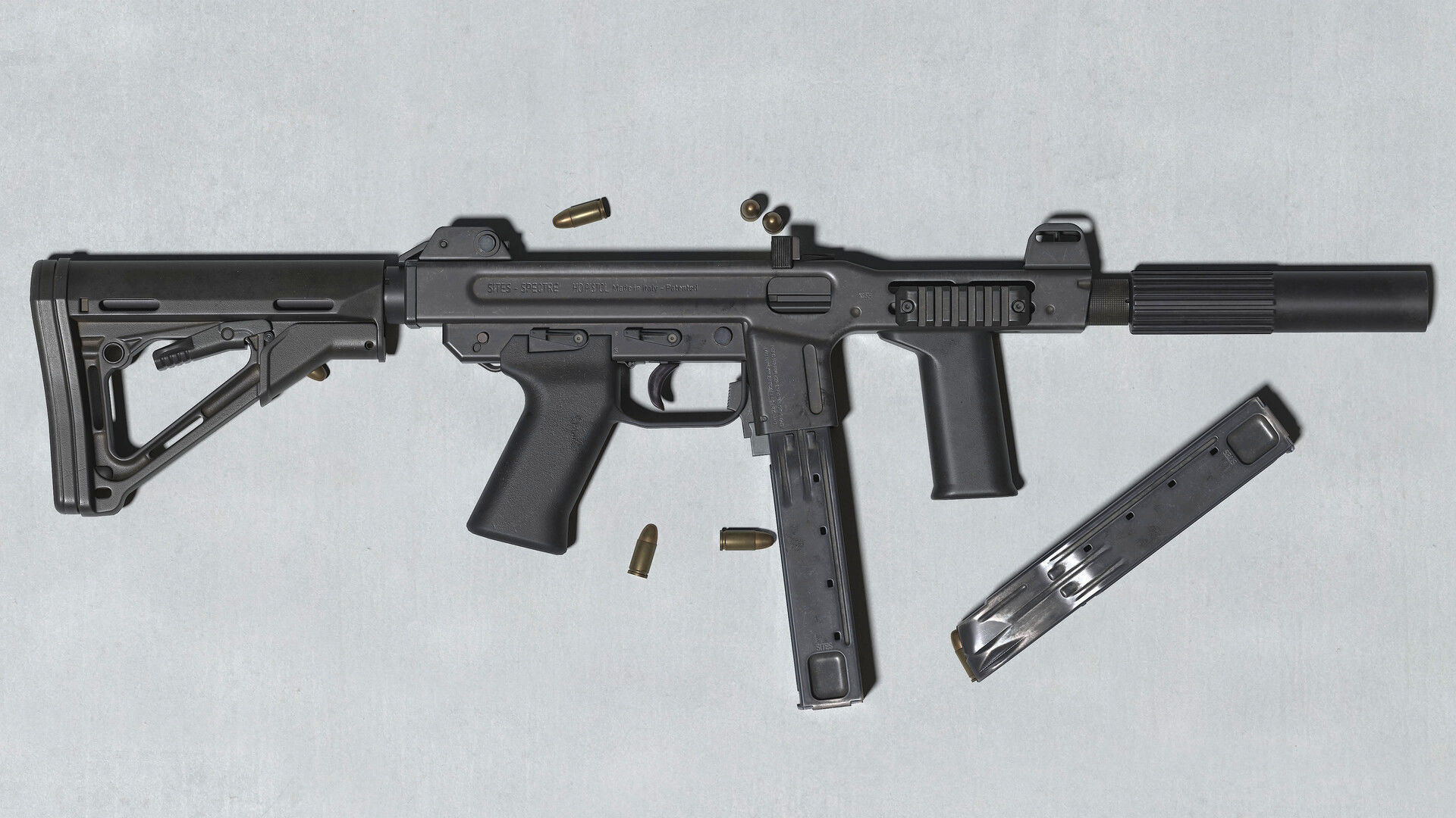 M4 Spectre Low-poly 3D model_1