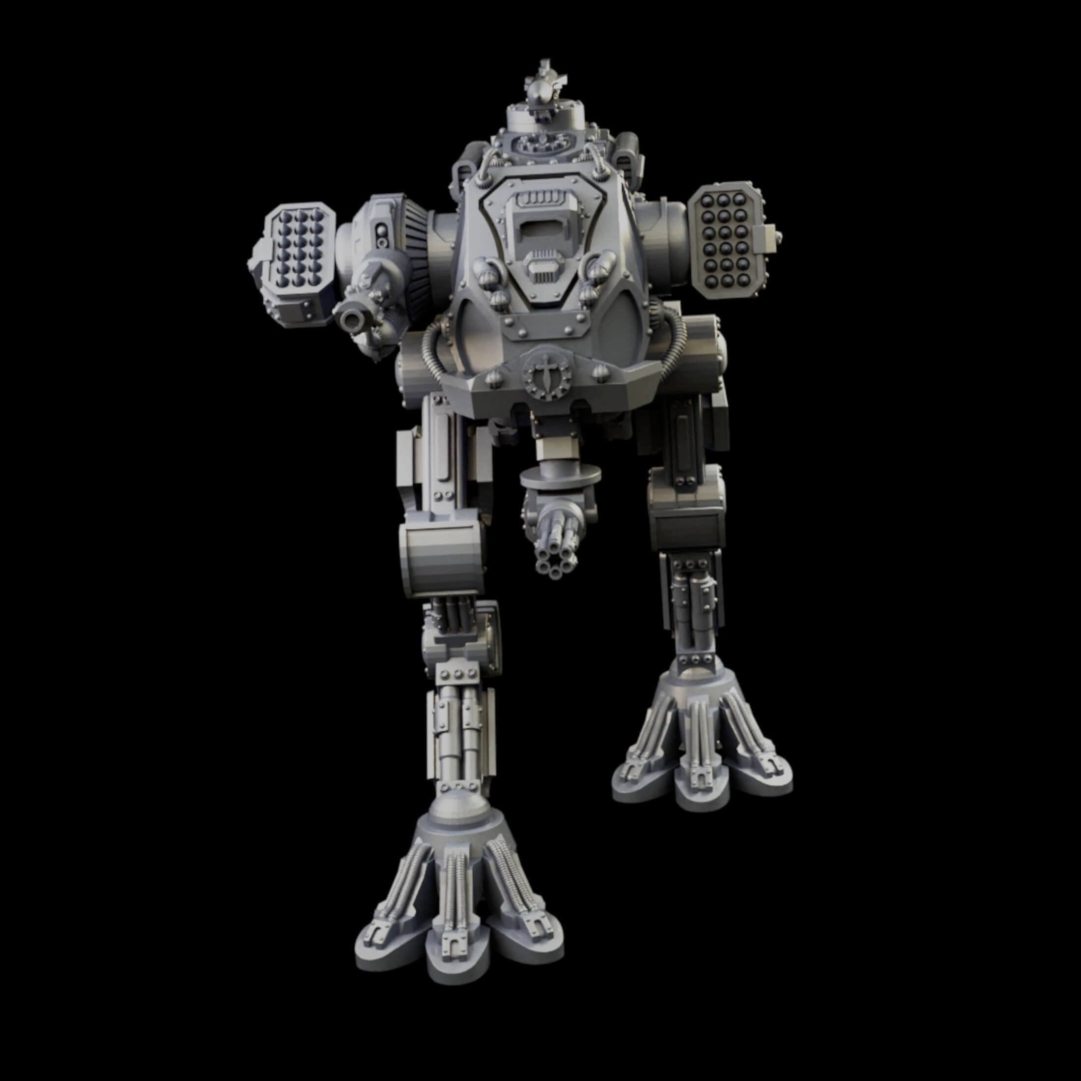Iron Strider Sentinel Weapons Platform Wargame Proxy 3D print model_47