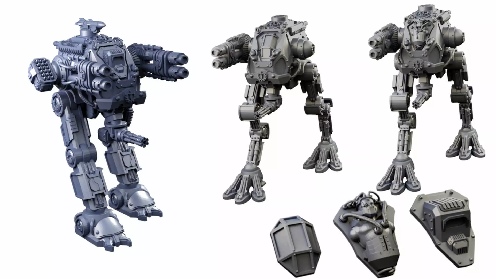 Iron Strider Sentinel Weapons Platform Wargame Proxy 3D print model_0