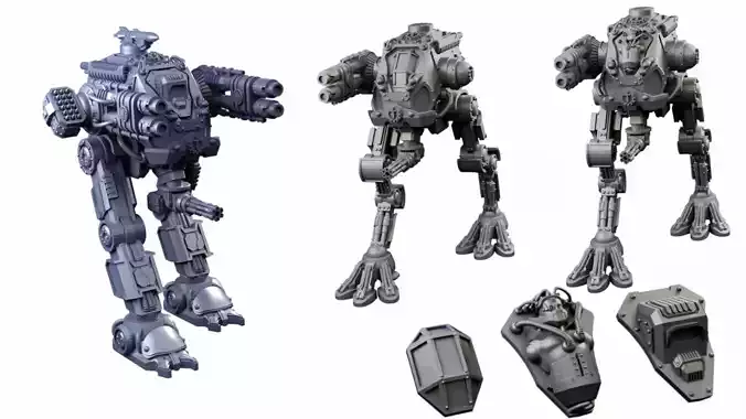 Iron Strider Sentinel Weapons Platform Wargame Proxy 3D print model