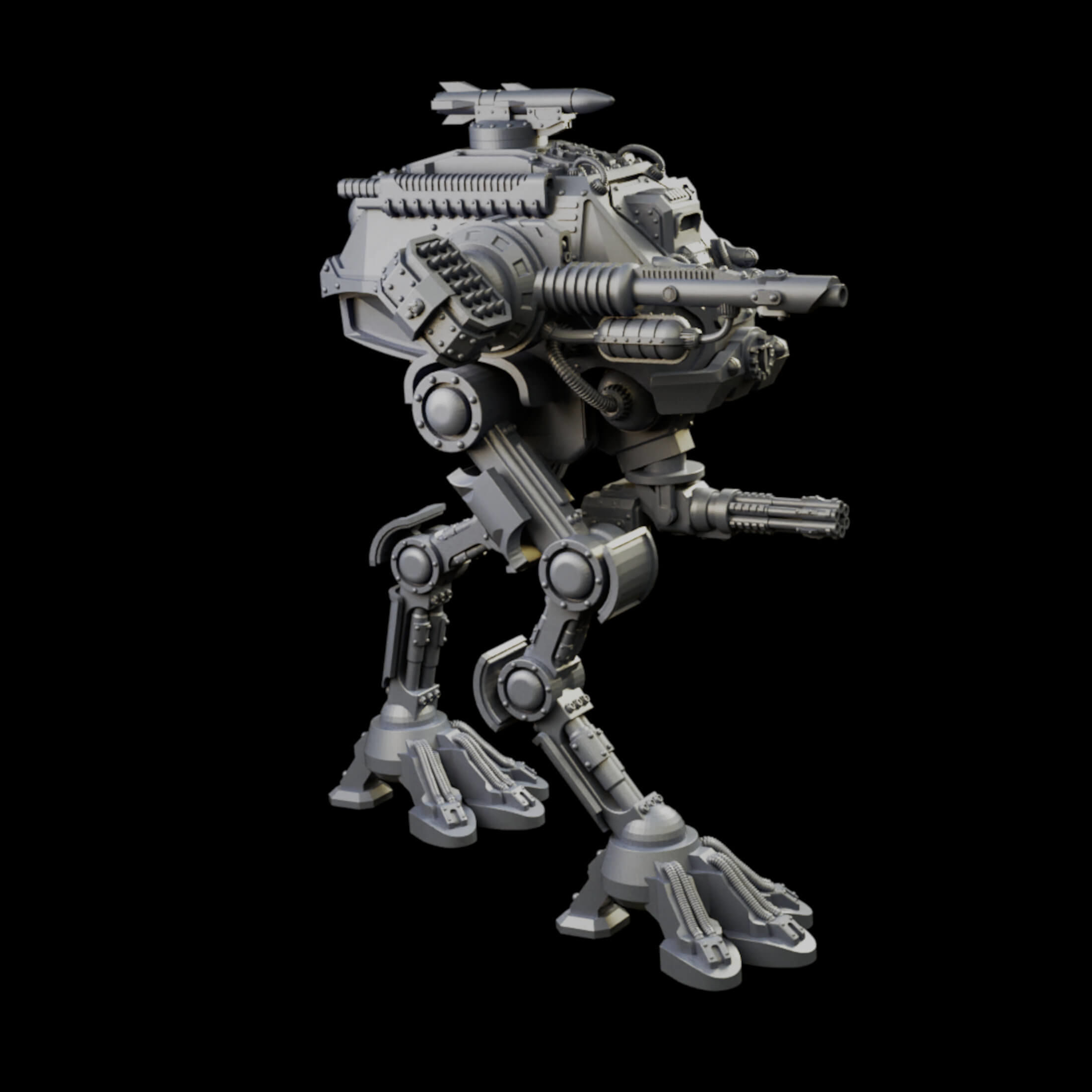 Iron Strider Sentinel Weapons Platform Wargame Proxy 3D print model_46