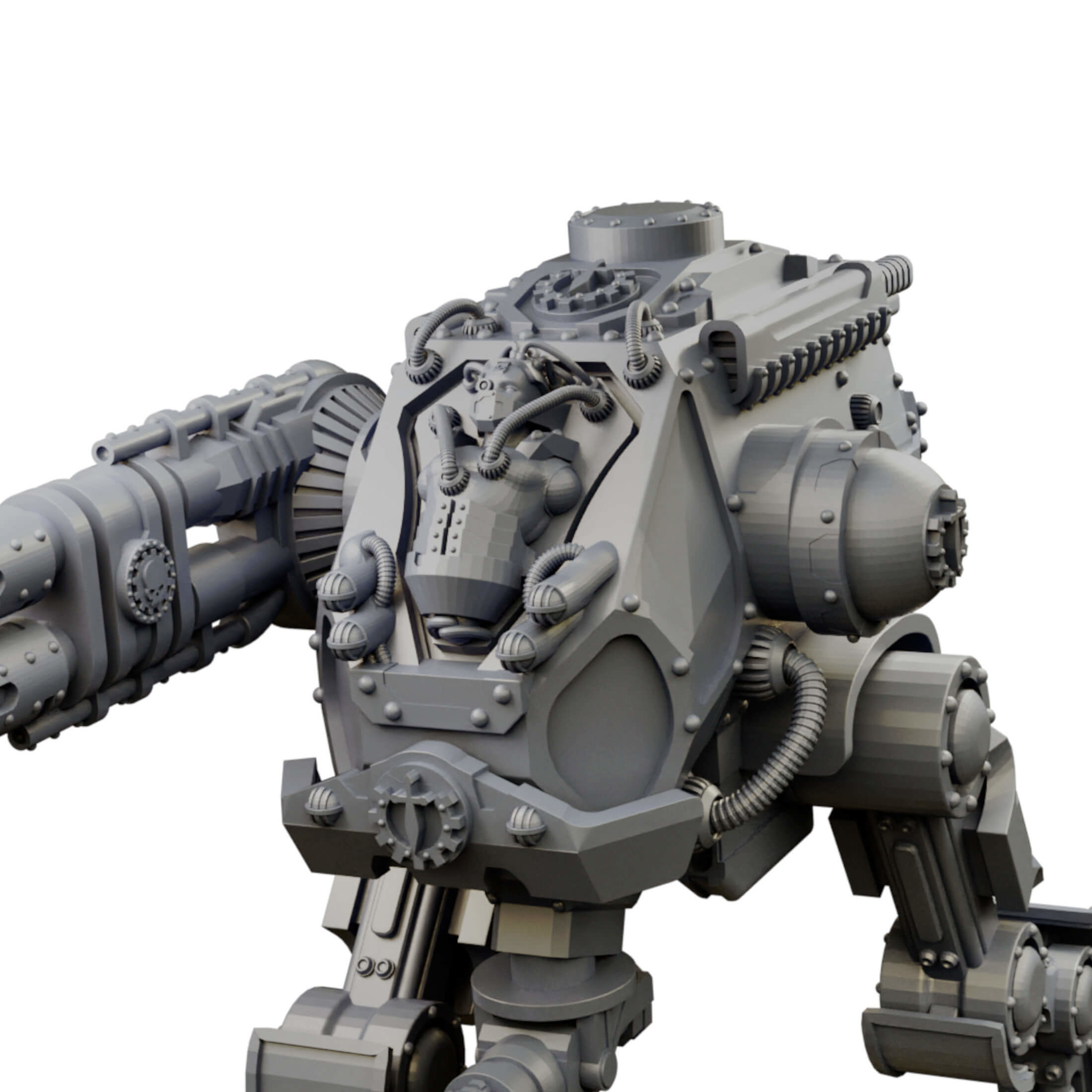 Iron Strider Sentinel Weapons Platform Wargame Proxy 3D print model_34